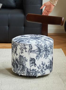 小子凳家用滑轮凳圆凳子美缝修脚矮凳小儿PRZ童学步矮凳板凳足浴