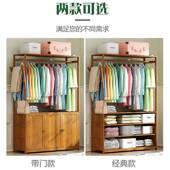 落地衣帽架现代简约置木多功能衣物架架实转角室创意多功卧能储物