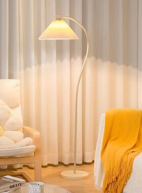 落地灯vtage法式复古奶油客厅n卧室床头立日式77372台灯式百褶氛