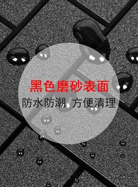 黑不透玻静贴电黑色磨砂璃玻全遮不透光隔热防晒磨办公室浴室窗砂