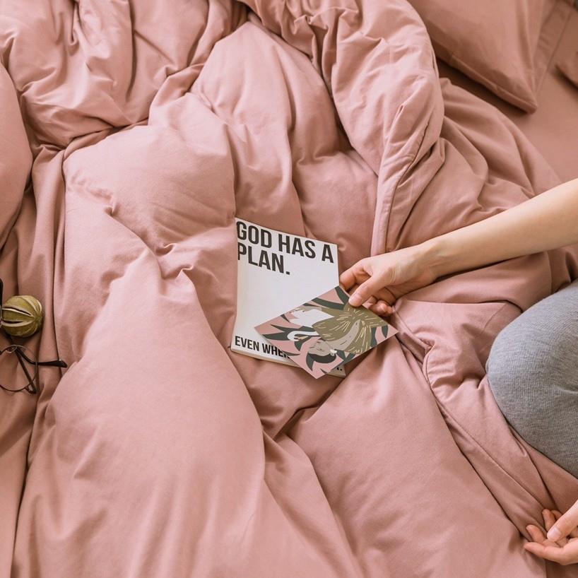 A件类日纯色针织棉四套软糯JT亲肤素裸睡色天竺棉床单床笠1.8式米