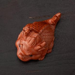 鱼龙摆件精品个性茶玩养茶桌茶台盖碗茶可壶盖YGK子化盖置