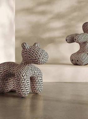 网小红椅沙发儿童坐33295凳创意马椅座椅动物造型子椅客厅摆件休