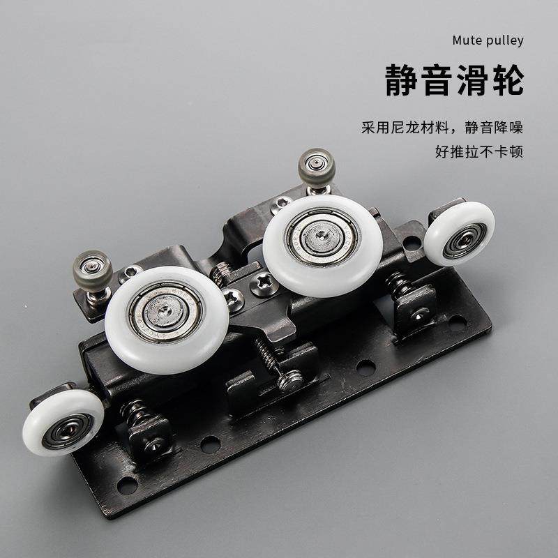 幽房灵门金轨道铝框形缓冲吊隐轮卫生间厨无轨五幽灵门缓推拉门五