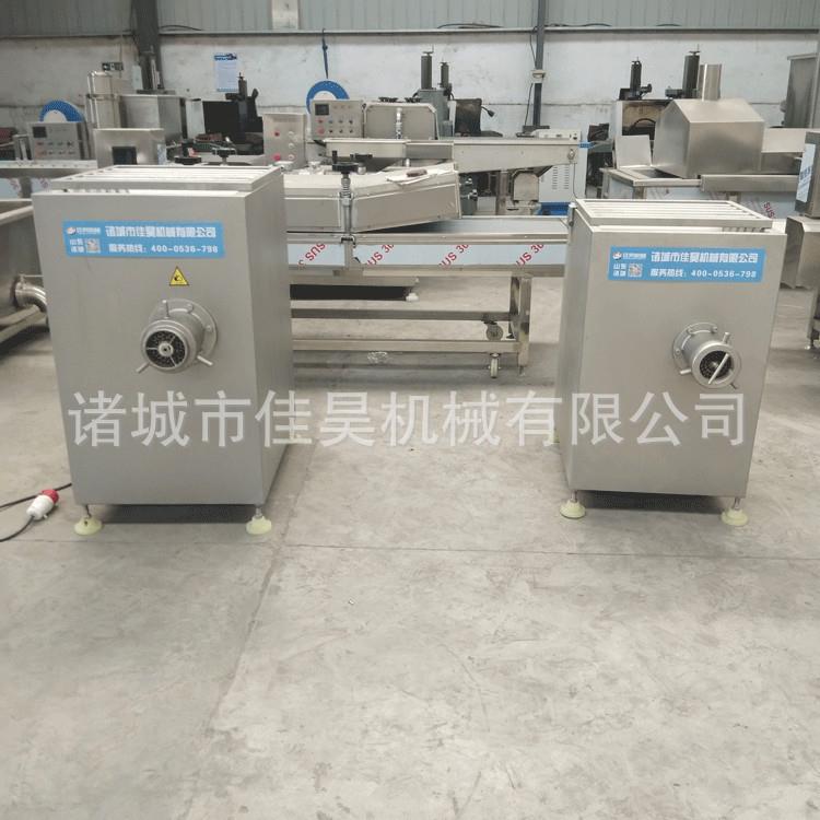 大型绞肉机自动肉类绞肉机商用全自动灌肠鲜肉绞碎设备