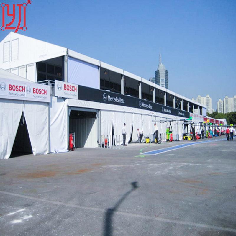 大型铝合金篷房双层篷房带挑檐走廊阳台观景台体育比赛活动帐篷