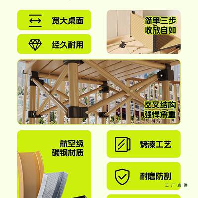 阳台折餐叠桌椅携两用小茶几户外便式叠小桌子露营野F99HHHH6装备