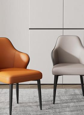 意式椅简约轻奢家用WOD椅酒餐桌感茶桌洽谈2025靠背店椅主餐人B&