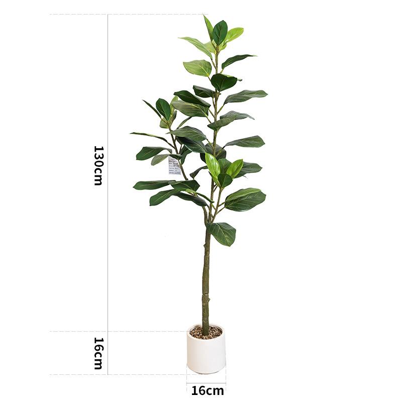 新绿仿真植假花树室内客厅装02饰大型物植高款山榕假盆栽