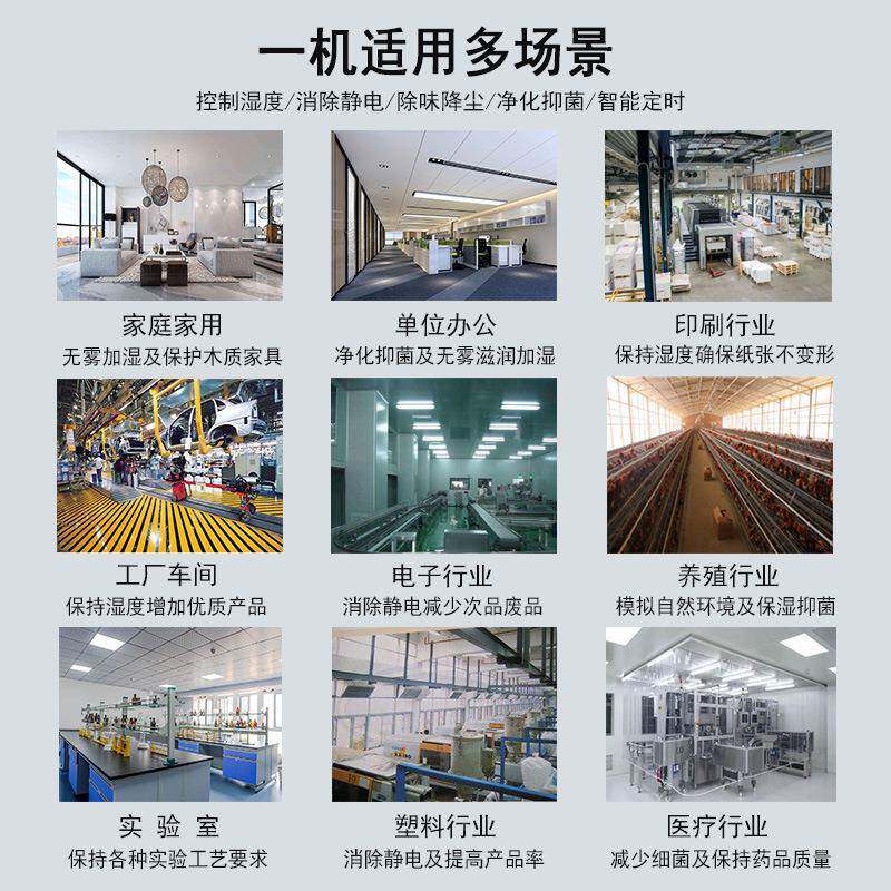 工业大KMP型容量湿膜加湿器负离空湿气子净化增机办室公商用