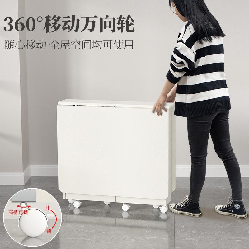 小折叠34939桌木质饭桌户型餐桌空间可折移动叠省餐