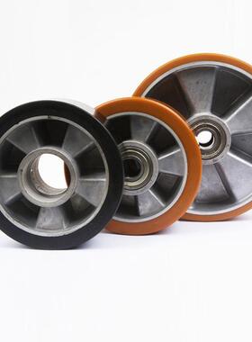重业型聚P氨酯铝NEA轮芯6寸工U轮承重滚动工业脚轮