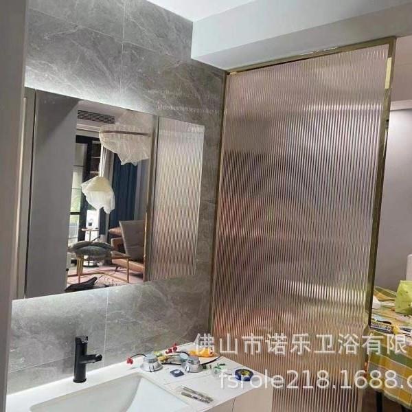 酒店公寓洗卫生间干湿600分离隔断玻璃门浴房室屏风玻璃澡间淋浴