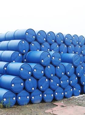 德AES华加厚带盖蓝色9.0g塑料k桶闭口双00l桶工环业2化工包装桶