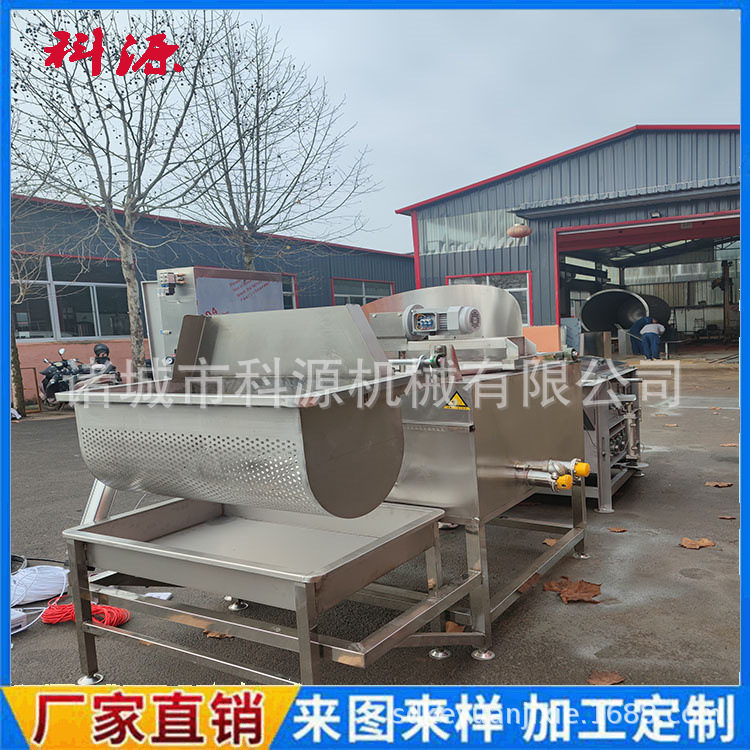 鸡鸭鹅烫脱一体机 大型家禽浸烫脱毛设备 家禽脱毛机白条宰杀设备