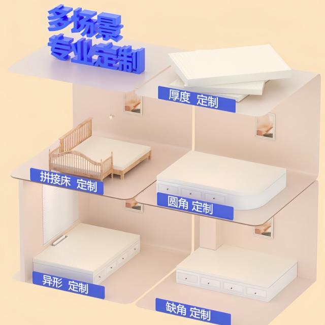 榻米乳胶床垫定任榻意软尺032寸制泰国环保橡胶异型垫家床用褥乳