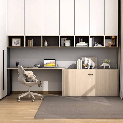 隐形床床柜KWL一壁体式书桌书柜墙壁书房衣多功能隐折藏单人伸缩