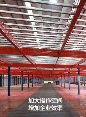 工字钢平台架货阁楼架搭工NJL程仓储货架高位建隔层铁子钢材货架