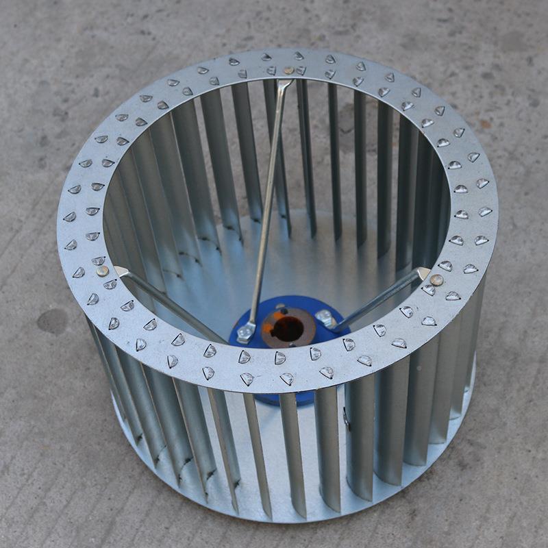 九洲风机叶轮7961叶1-62XBF多翼式镀锌板离心轮风轮叶轮风机配扇