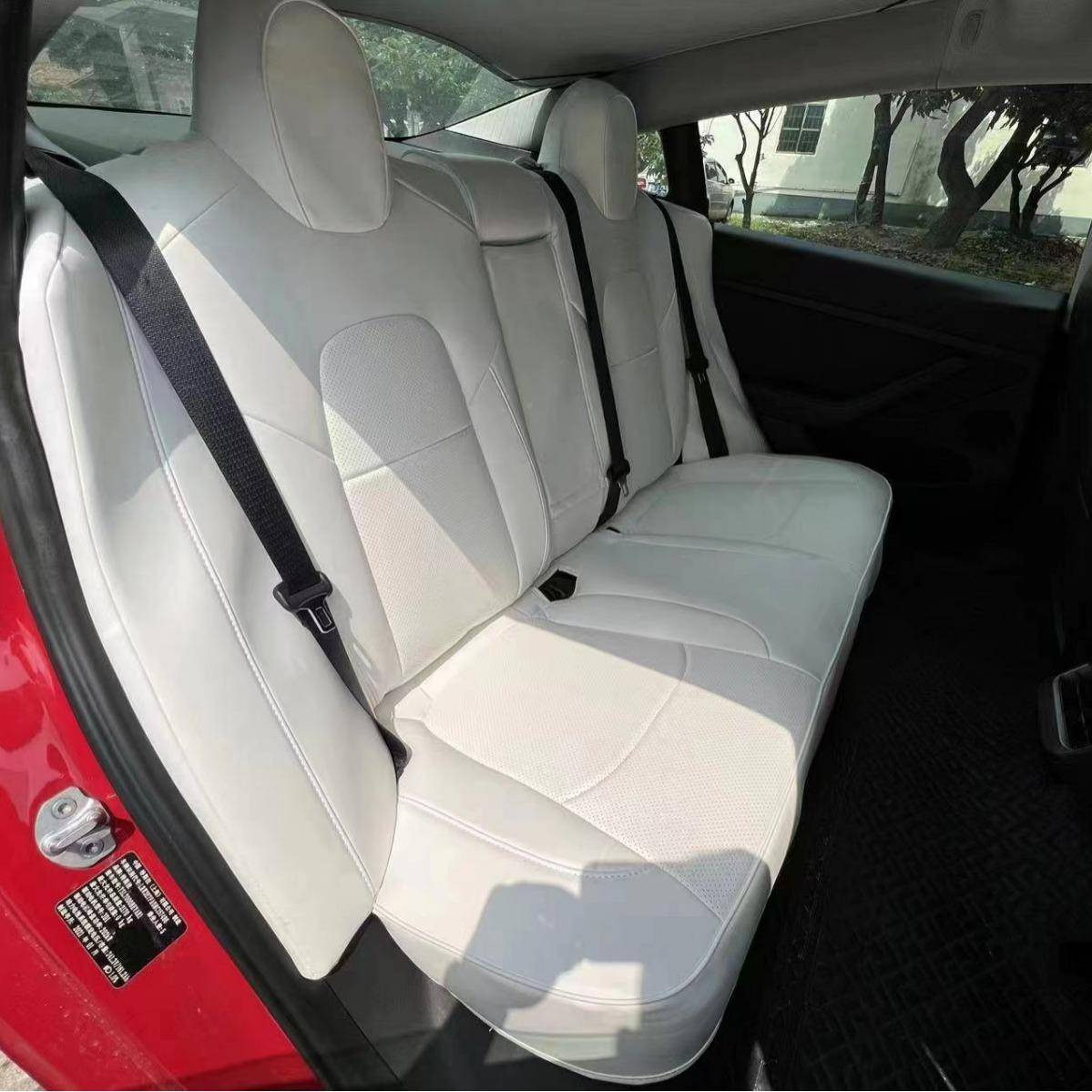 汽车座垫model3汽车坐专用座套半modeY座垫四季垫汽车CGR座椅套l