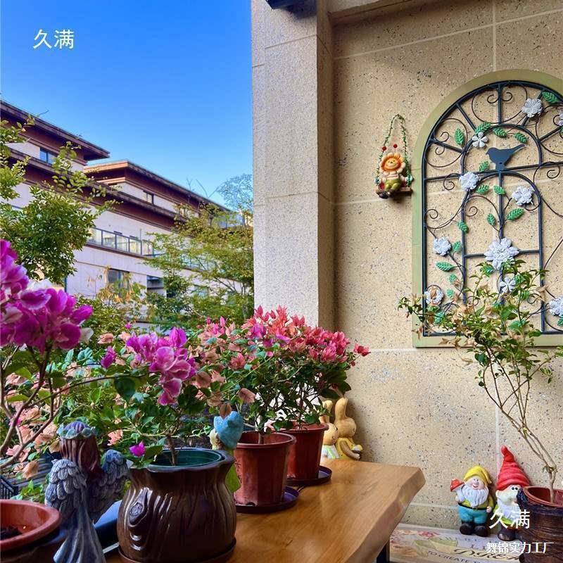 欧式复古铁艺假窗户壁挂美式阳花台外园墙面装饰品户壁拱AL形墙挂