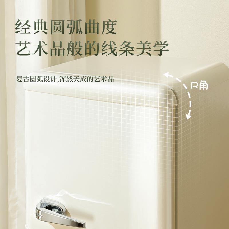 复藏古OLM门小型家用冰箱双开节能旧冷冷冻迷你出租房怀用省电二