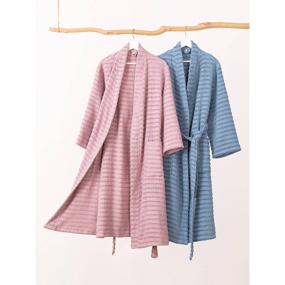 四全棉浴袍浴衣108圈加季厚加肥和服领毛蜂巢组合家用加男女情侣