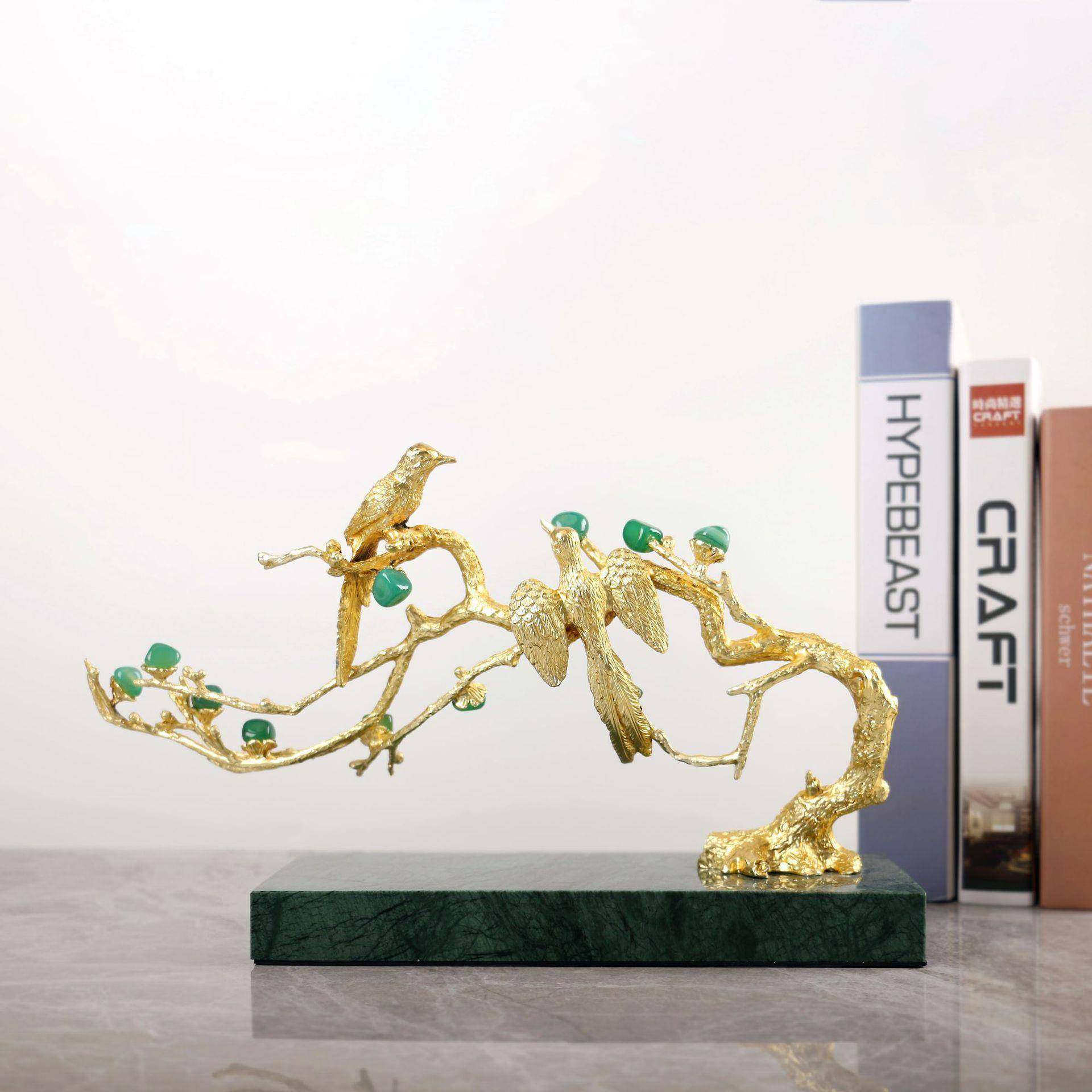 新中式奢绿AAU色玛瑙电喜轻上枝头软摆件客厅视柜玄关装饰品,鲜花速递/花卉仿真/绿植园艺,其它园艺用品,淘宝优惠券,粉丝福利购,淘宝优惠卷