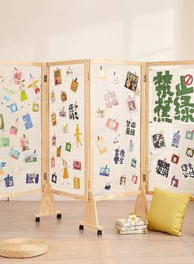 木网展示架立式格落式TYE幼儿园地美术作品展示屏实风可折叠网格