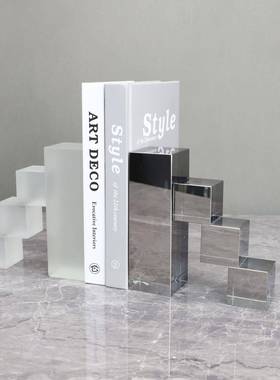 卧新中式水晶梯子关书挡板房样售楼部62698室书房客厅家居玄饰品