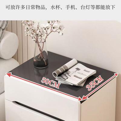 床头柜卧室家柜用现储加代简HBA易高床边小柜子物收纳抽屉柜