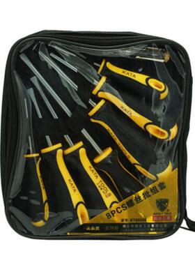 锴达8件十字一字螺丝刀组套螺丝批起子改锥套装强磁改锥起子60208