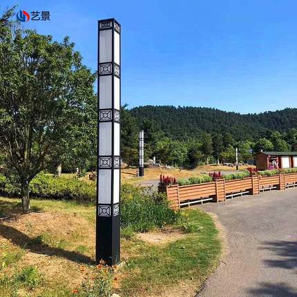 3米方形景观灯LED贴片光源管50瓦亚克力景观庭院灯铝材镂空景观灯