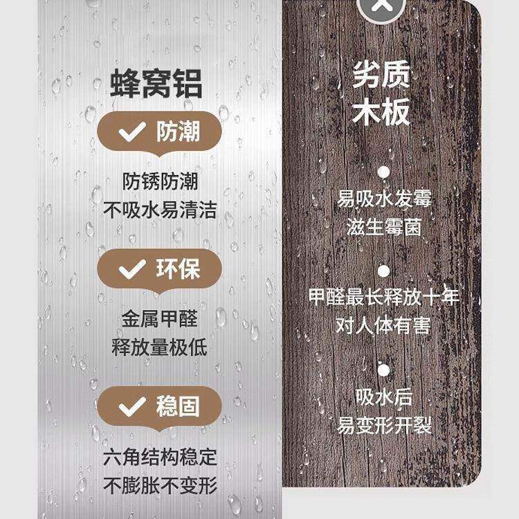 全铝蜂573窝铝岩板热体盆原木色浴室柜组日式别墅弯卫生间洗合漱
