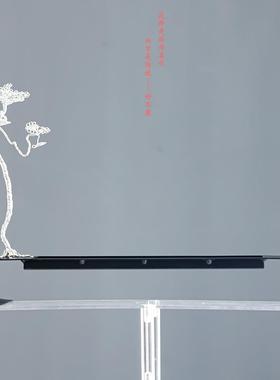 石寨新好作款纯手工铝线制雾QWI凇家居摆件铁艺迎松玄关工客艺品