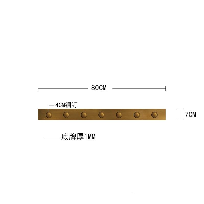 dm8仿大件门铜包边压古条铜钉拉手铜装饰铜配中门式木门腰线铜角