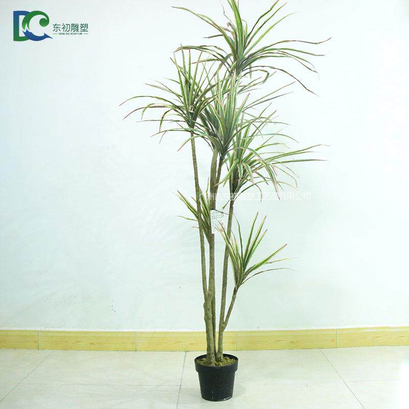 仿物装千年木饰植仿真盆景剑兰真仿真千木客厅摆年件直销
