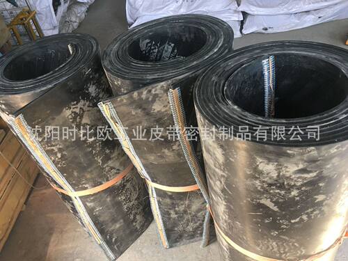 两头订扣防滑输送带800*10*8000凹人字花纹带尼龙输送带