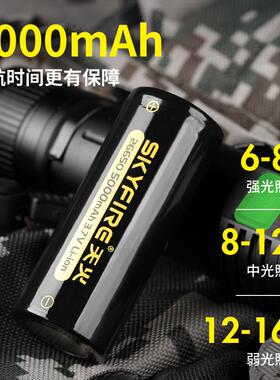 天0火P9手电筒可金充户外变焦远射5000毫安铝合led灯ZZU强电光续