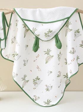 帽婴新TKI生儿包被带四季抱儿被