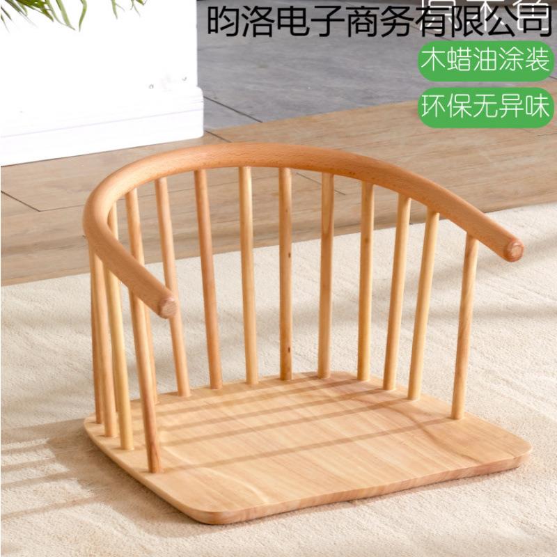 实木腿榻榻米座椅茶椅日式飘椅子和室椅无椅床985上靠背椅椅地台