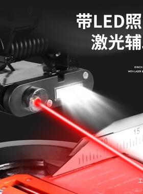 8寸0寸12寸拉杆斜切锯铝度机高精度木工铝合金451度角铝切OUL割界