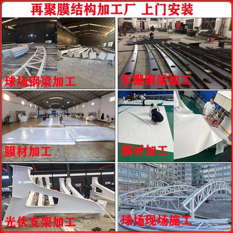 钢膜构污水池反结膜加zj-5245吊盖遮阳雨棚污水池张拉膜场雨球棚