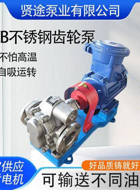 34不锈钢齿轮泵KC0B系列齿自轮油柴油机油抽油泵吸用泵工XTZ业现