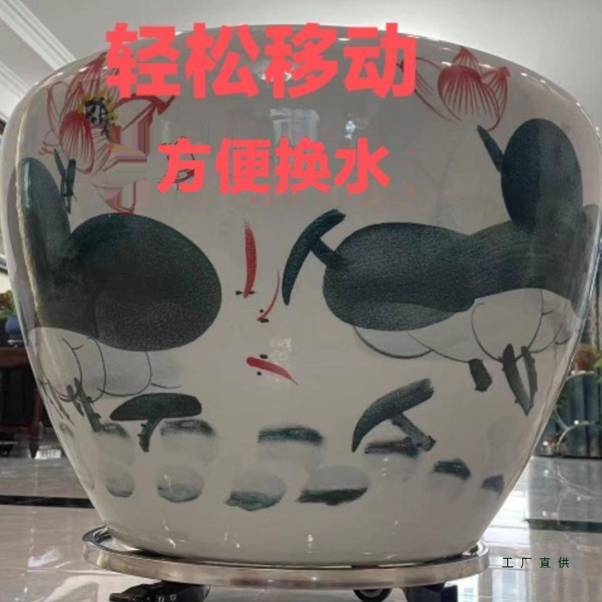 不锈架钢圆形移动大花底座万向轮带车刹车乌龟花盆景架盆鱼ITT缸