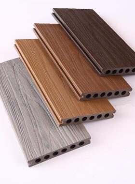 台露花园天走廊装饰木地板空地心长条木塑台64160板140H23共挤圆