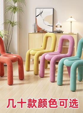 异简约靠背梳妆台形凳女YTO生卧客室轻奢子感网红椅厅美甲化妆凳