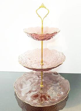 三层架蛋糕托盘下午茶点心托盘FKB甜台多层蛋糕糕蛋摆台品置物架