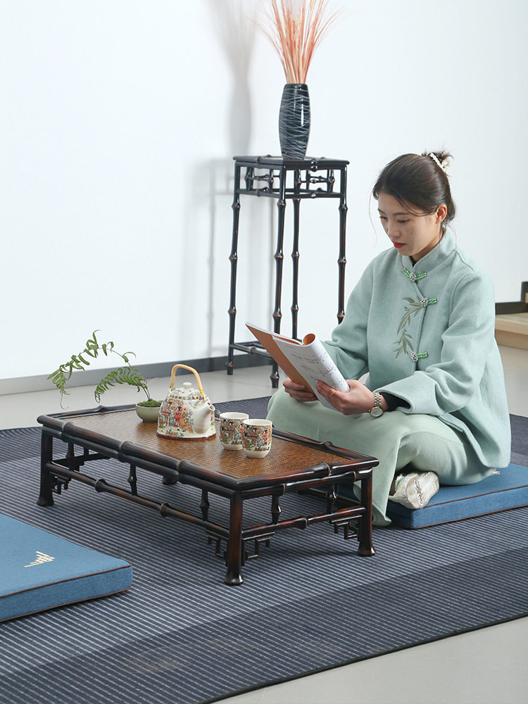 小茶桌新中式筇竹家具榻榻米小炕桌罗汉床矮桌茶台飘窗小炕几茶几