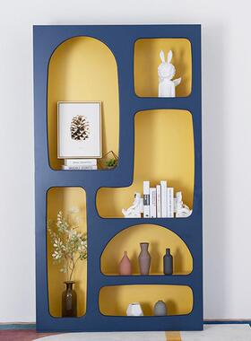 蓝橱色钢琴烤漆书QAW柜性架现代简约置物架落地儿童书个包邮收纳